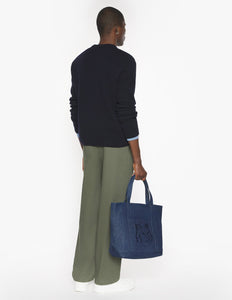 Maison Kitsuné Pull Fox Head Lambswool Navy