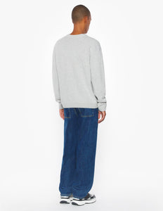 Maison Kitsuné Pull Fox Head Lambswool Light Grey