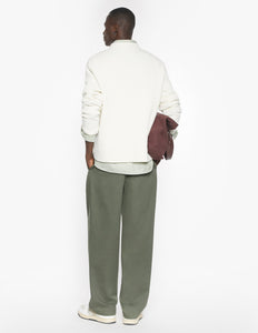 Maison Kitsuné Pull Fox Head Ribbed Ecru