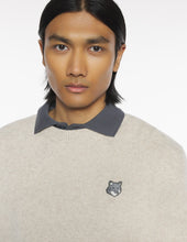Charger l&#39;image dans la galerie, Maison Kitsuné Pull Fox Head Lambswool Tan Beige