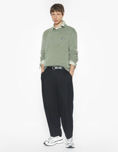 Charger l&#39;image dans la galerie, Maison Kitsuné Pull Fox Head Lambswool Laurel Green