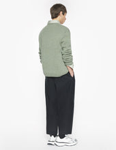 Charger l&#39;image dans la galerie, Maison Kitsuné Pull Fox Head Lambswool Laurel Green