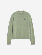 Charger l&#39;image dans la galerie, Maison Kitsuné Pull Fox Head Lambswool Laurel Green