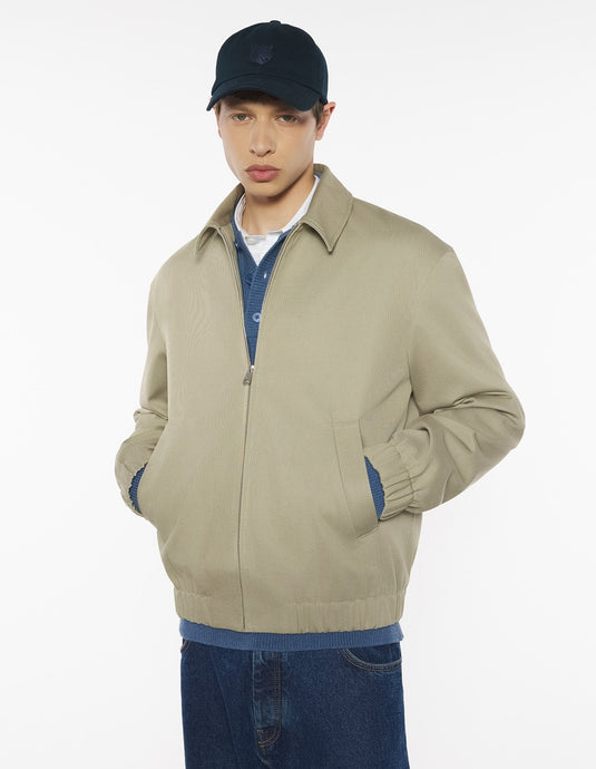 Maison Kitsuné Blouson Zipped Concrete Beige