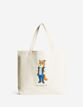Charger l&#39;image dans la galerie, Maison Kitsuné Tote Bag Dressed Fox Ecru