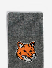 Charger l'image dans la galerie, Maison Kitsuné Chaussettes Fox Head Dark Grey