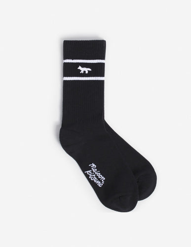 Maison Kitsuné Chaussettes Profile Fox Sporty Black