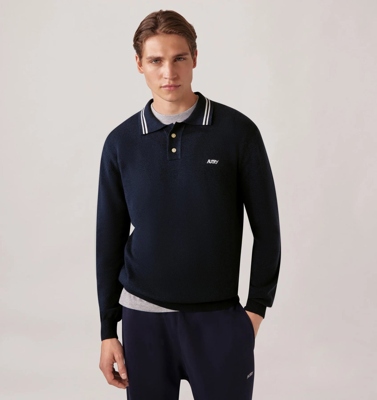 AUTRY Polo en Laine Tricot Vortex