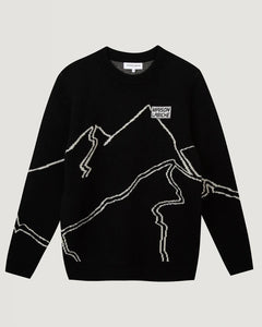 Maison Labiche Pull Moutain en Laine Noir