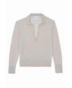 Kujten Pull Tracey Vareuse cachemire Beige Rose