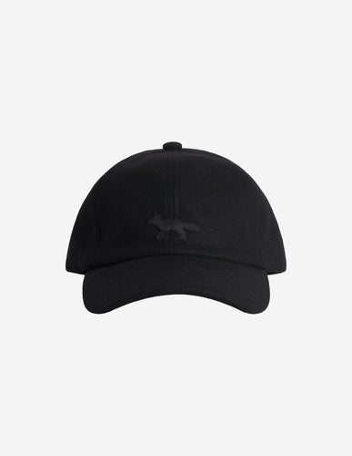 Maison Kitsuné Casquette Profile Fox en Laine Black