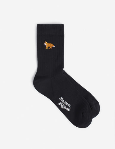 Maison Kitsuné Chaussettes Baby Fox Black