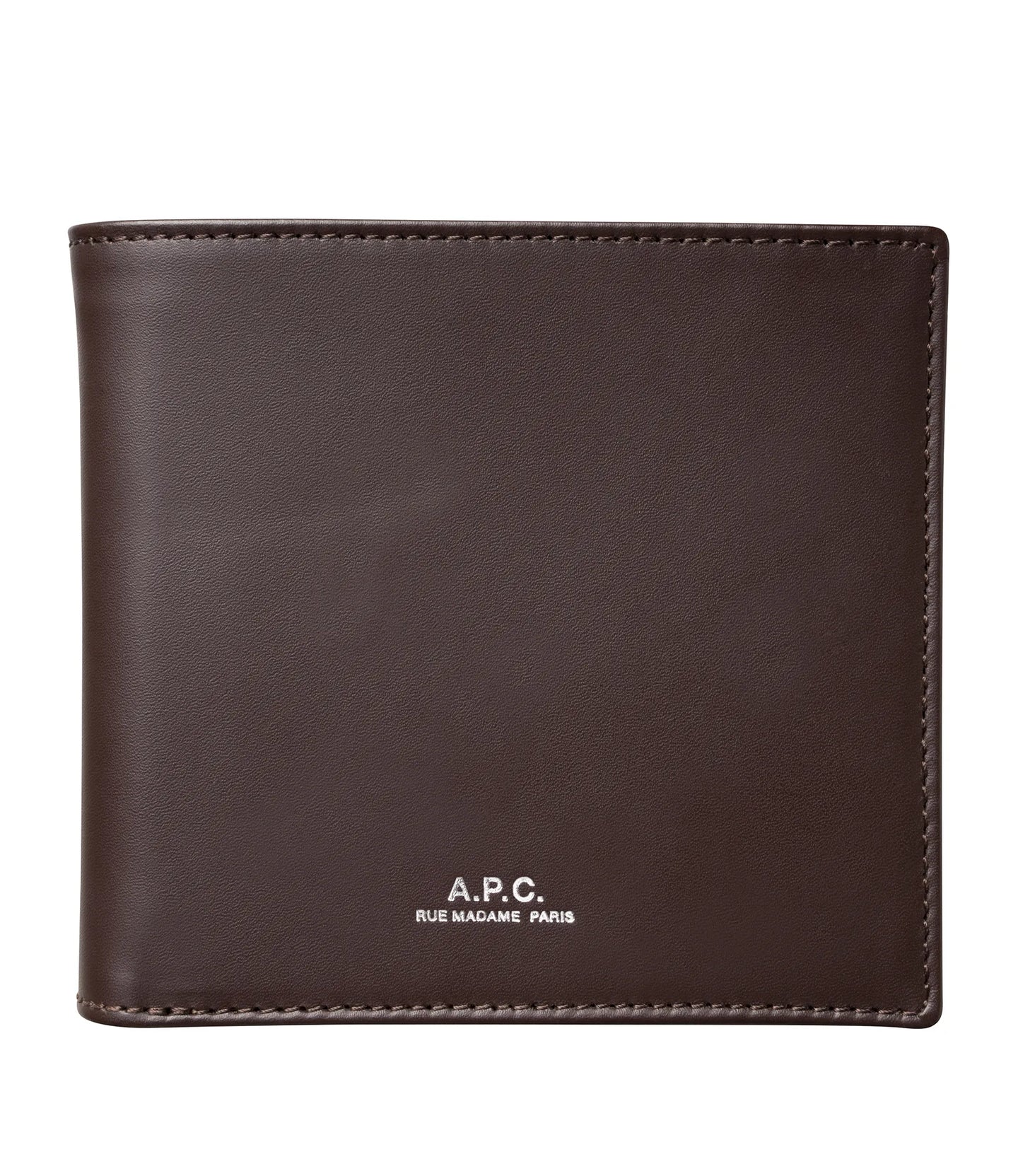 A.P.C. New Portefeuille London en Cuir Marron