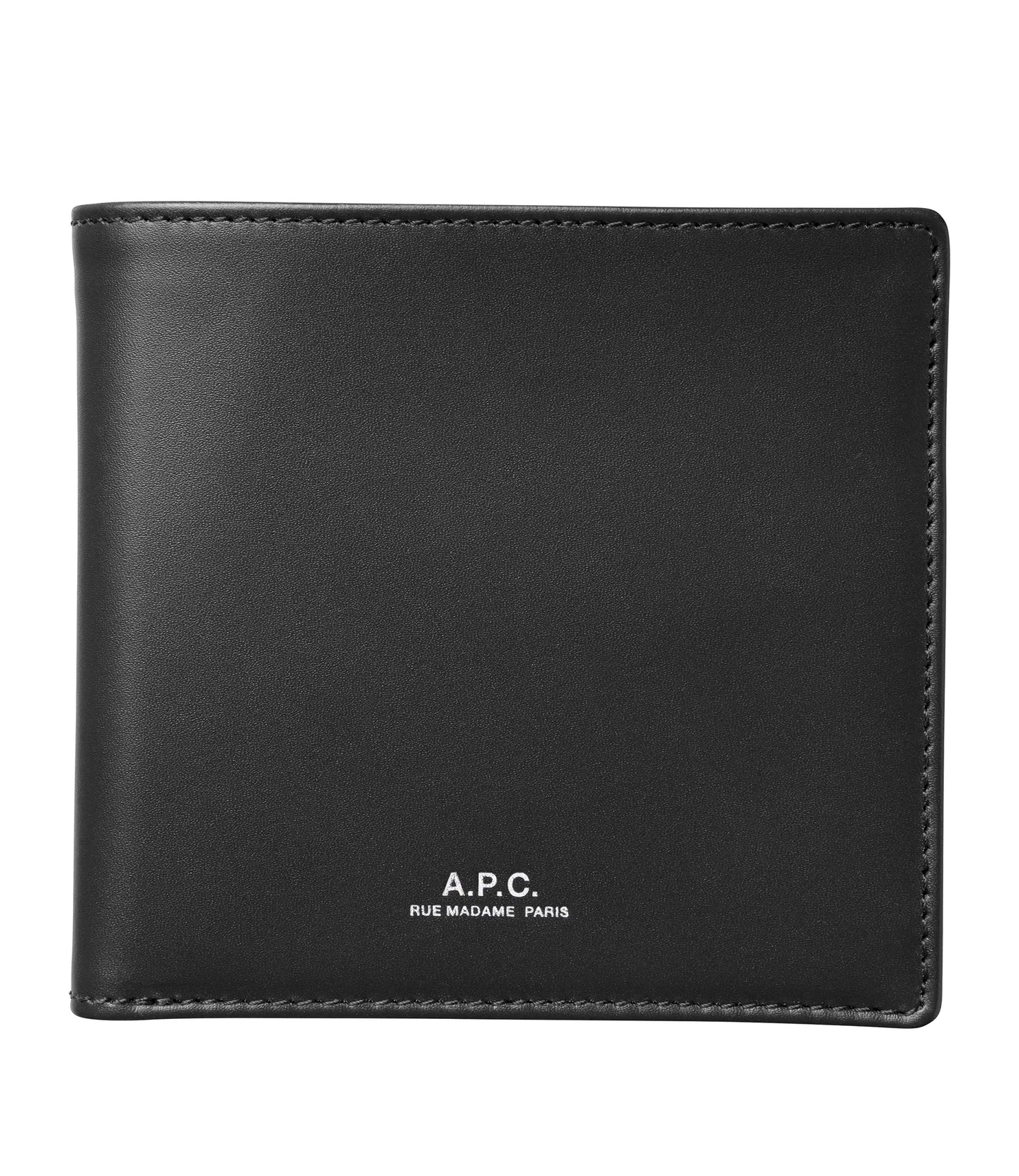 A.P.C. New Portefeuille London en Cuir Noir