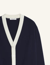 Charger l'image dans la galerie, Maison Kitsuné Cardigan Contrasted Comfort Navy