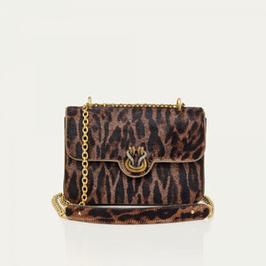 Claris Virot Sac Cuir Ava Medium Ocelot