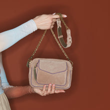 Charger l&#39;image dans la galerie, Claris Virot Sac Charly Cuir Croûte Greige