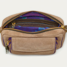 Charger l&#39;image dans la galerie, Claris Virot Sac Charly Cuir Croûte Greige