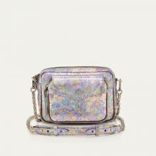 Charger l&#39;image dans la galerie, Claris Virot Sac Charly Python Métallisé essence