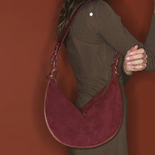 Charger l&#39;image dans la galerie, Claris Virot Sac Chris Python Vin chaud