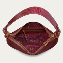 Charger l&#39;image dans la galerie, Claris Virot Sac Chris Python Vin chaud