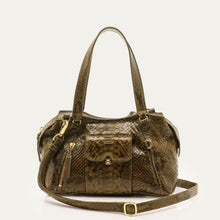 Charger l'image dans la galerie, Claris Virot Sac Mini Juno Python Kaki