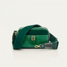 Charger l&#39;image dans la galerie, Claris Virot Sac Lily Python Vert pelouse