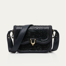 Charger l&#39;image dans la galerie, Claris Virot Sac Mini Manon Python Noir