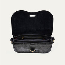 Charger l&#39;image dans la galerie, Claris Virot Sac Mini Manon Python Noir