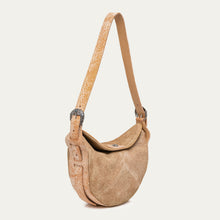 Charger l&#39;image dans la galerie, Claris Virot Sac Estelle en Veau velours Sable Blanc