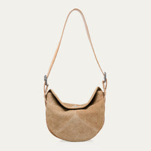 Charger l&#39;image dans la galerie, Claris Virot Sac Estelle en Veau velours Sable Blanc
