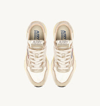 Charger l&#39;image dans la galerie, Autry Sneakers Reelwind Low Leather Nylon White Gold AN02
