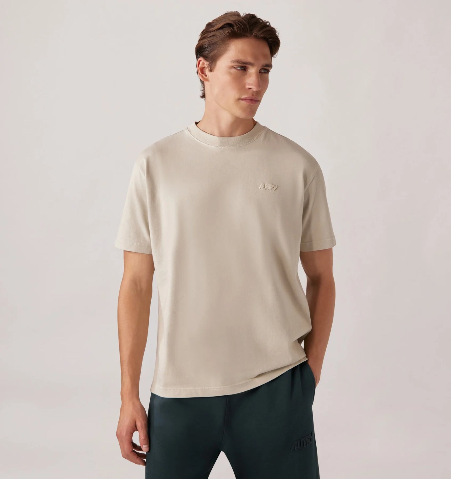AUTRY T-shirt Logo Ton sur Ton Fiber