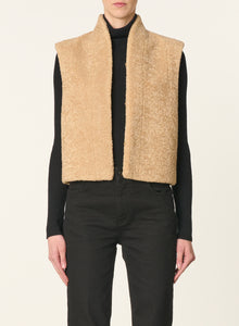 Vanessa bruno Gilet Daman Sans Manches Biscuit