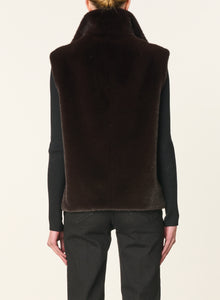 Vanessa bruno Blouson Furo sans Manches Brun