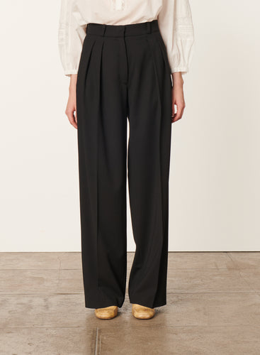 Vanessa bruno Pantalon Bjorn en Laine Noir