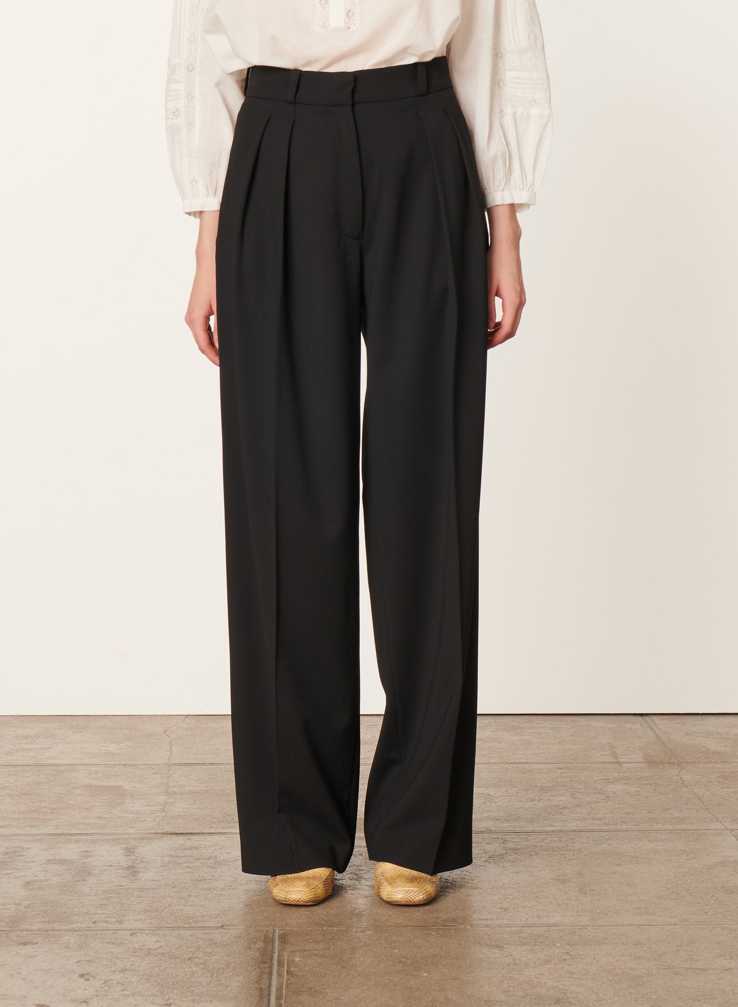 Vanessa bruno Pantalon Bjorn en Laine Noir