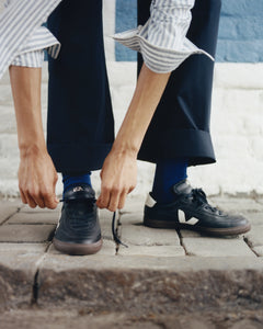 VEJA Panenka Leather Black White
