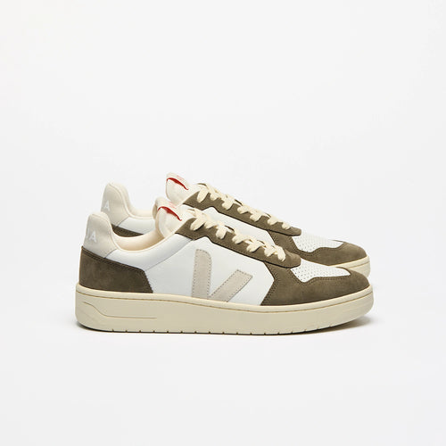 VEJA V-82 Leather White Natural Kaki