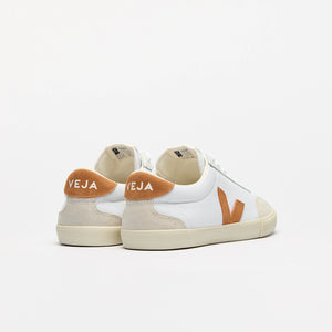 VEJA Volley Canvas White Umber