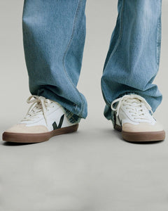 VEJA Volley Leather White Nautico Bark