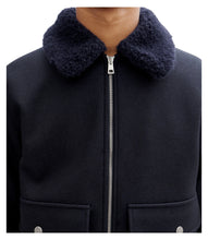 Charger l&#39;image dans la galerie, A.P.C. Blouson New Ben en Laine Dark navy