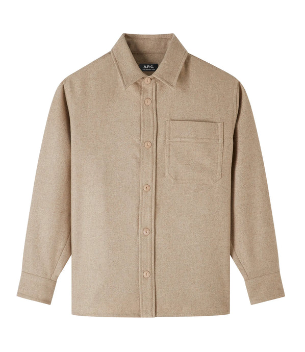 A.P.C. Surchemise Basile Beige chine