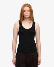 Charger l&#39;image dans la galerie, Colorful Standard Debardeur Organic Rib Tank Deep black