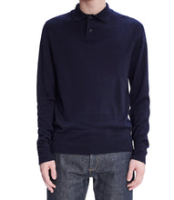 Charger l&#39;image dans la galerie, A.P.C. Polo en Laine Jerry Dark navy