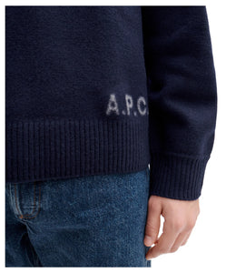 A.P.C. Pull Walter en Laine Dark navy