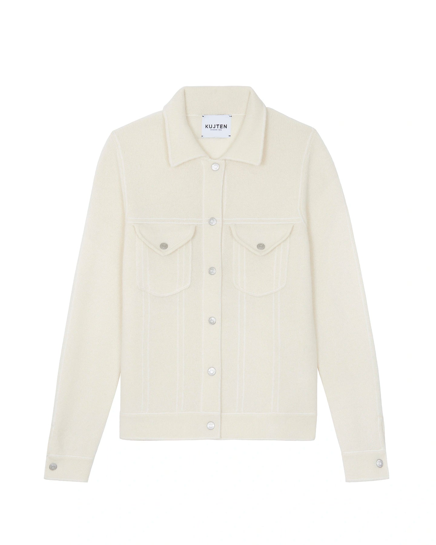 Kujten Veste Jill Cachemire Blanc