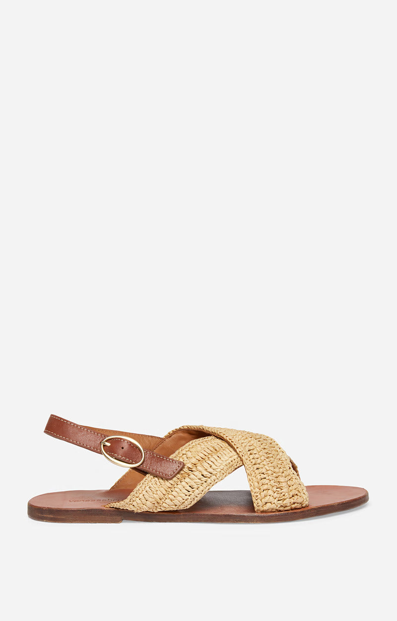 Vanessa bruno Sandales en Cuir & Raphia  Naturel