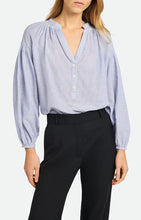 Charger l&#39;image dans la galerie, Vanessa bruno Blouse Nipoa en Coton Blanc bleu