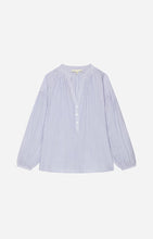 Charger l&#39;image dans la galerie, Vanessa bruno Blouse Nipoa en Coton Blanc bleu